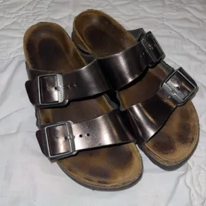 Birkenstock Metallic Black Sandals