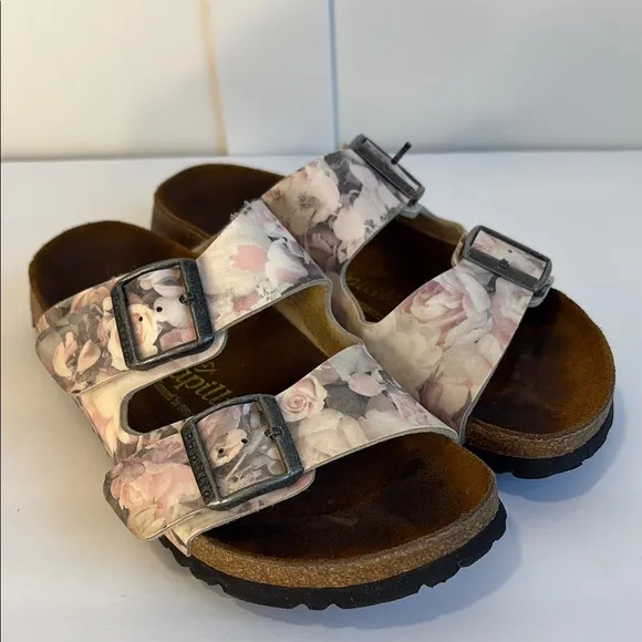 Birkenstock Papillio Floral Leather Sandals