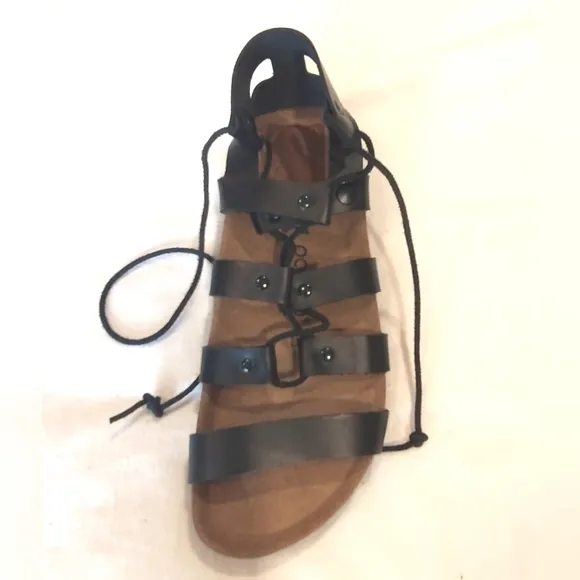 Birkenstock Papillio Women's Black Gladiator Leather Sandals EU 40 - NWOB