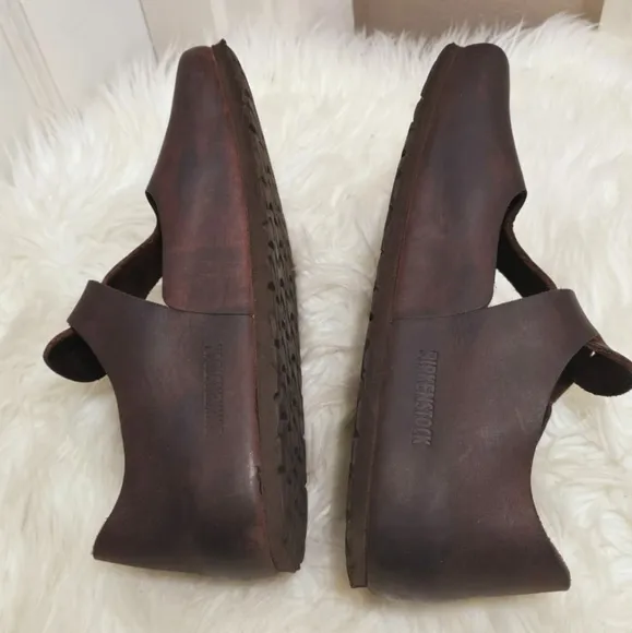 Birkenstock Paris Oiled Leather Regular Width HABANA BI138 Sandals Size 39