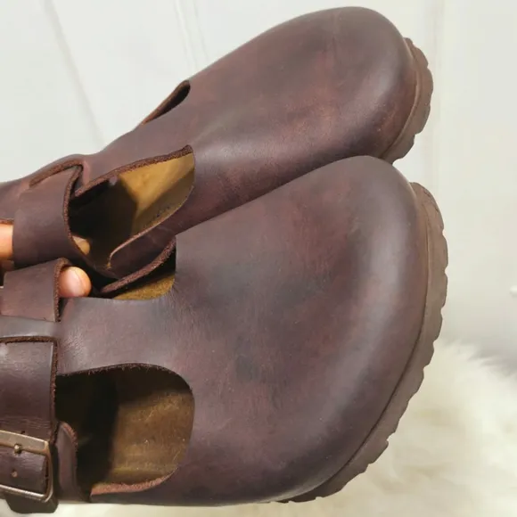 Birkenstock Paris Oiled Leather Regular Width HABANA BI138 Sandals Size 39