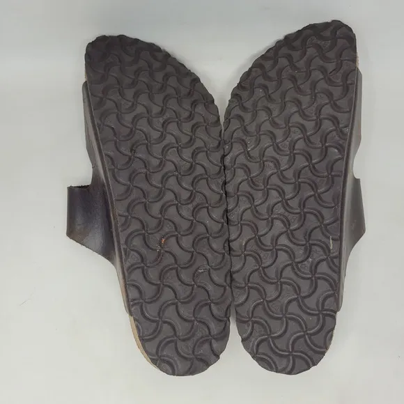 Birkenstock Sandals Mens EU45 US12.5 Arizona Brown Oiled Habana Leather Slides