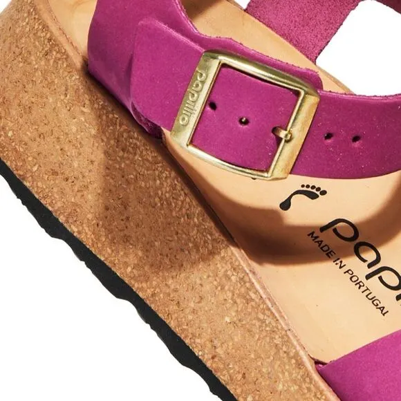Birkenstocks Papillio Glenda Womens Size 40/9 Narrow Beach Sandals Boysenberry