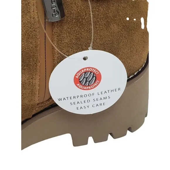 BLONDO DEVIN Waterproof Boots Camel Suede Size 7.5