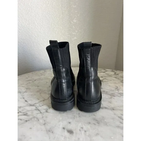 Blondo Hallie Chelsea Boots Size 6 M Black Leather Waterproof Pull On