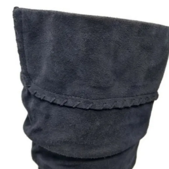 Blondo Waterproof Grey Suede Hidden Wedge Fall Winter Boots 11