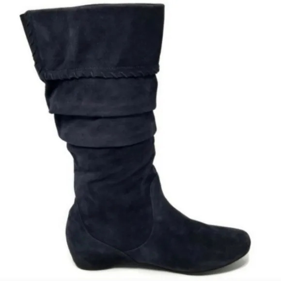 Blondo Waterproof Grey Suede Hidden Wedge Fall Winter Boots 11