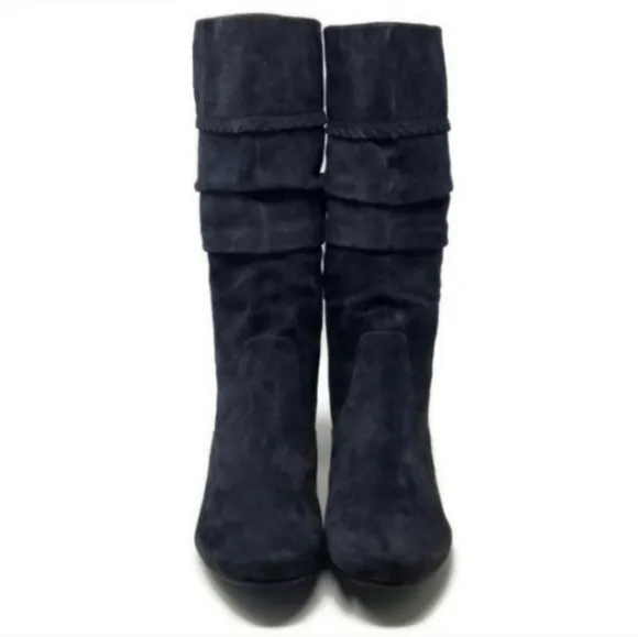 Blondo Waterproof Grey Suede Hidden Wedge Fall Winter Boots 11
