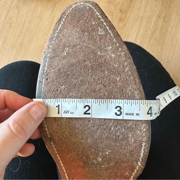 Boulet Pointed Toe Black Burgundy Leather Sole Made in Canada Cowboy Boots