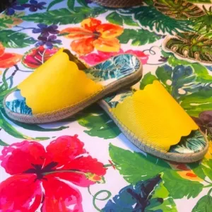 Brand New J. McLaughlin Leather Yellow Sandals