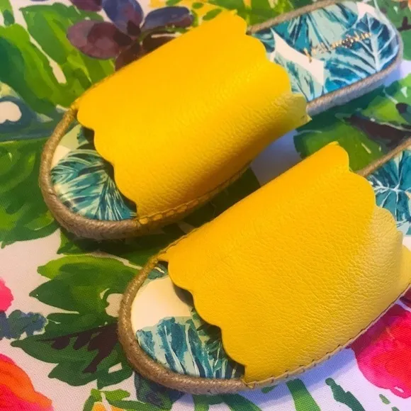 Brand New J. McLaughlin Leather Yellow Sandals