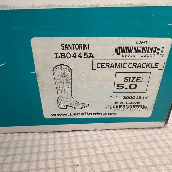 Brand new Lane Santorini boots size 5