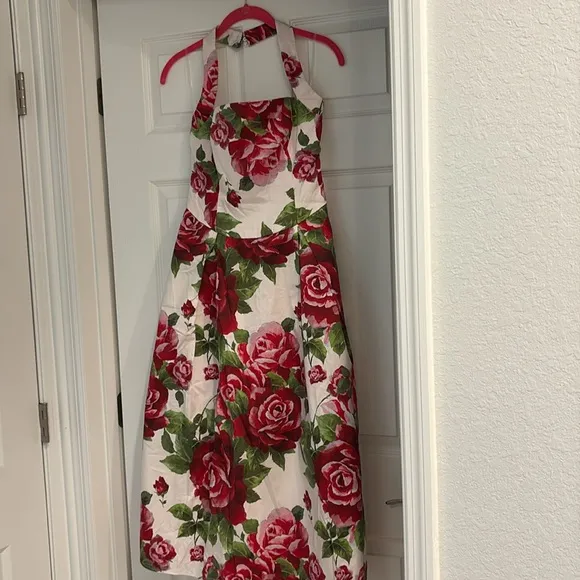 Brand New - Meshki Juana Halter Midi Dress in Sonia Rose Print - Size S - NWT