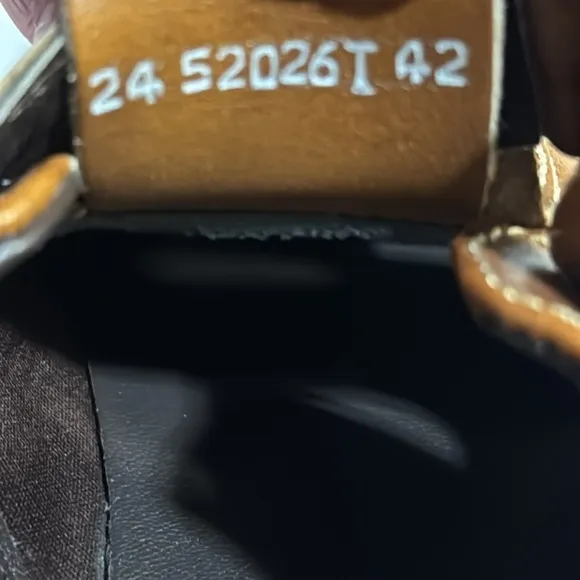 BUCKAROO TAN MEN Z CAMERON LEATHER SANDALS. M 42