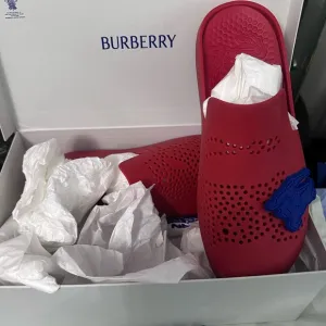 Burberry Red and Blue Men's Sandals