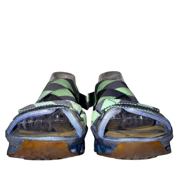 Camper X Bernhard Willhelm Himalayan Malibu Sandals 8 Chunky Zigzag Blue Green