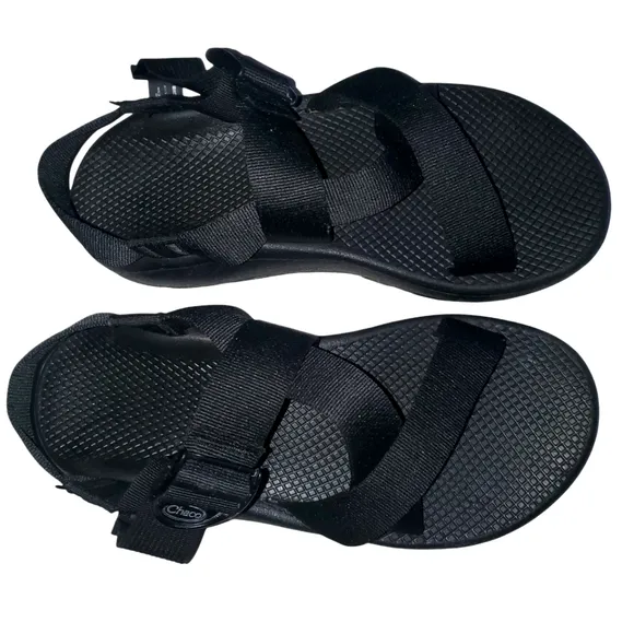 CHACO Black Mega Z Cloud Strappy Buckle Performance‎ Sport Sandal Men's Size 9