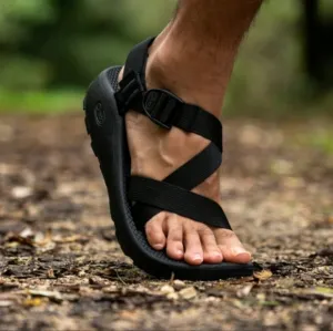 CHACO Black Mega Z Cloud Strappy Buckle Performance‎ Sport Sandal Men's Size 9
