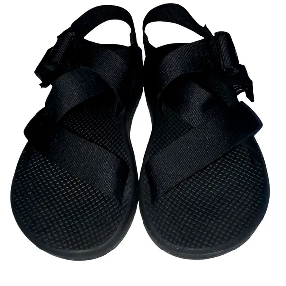 CHACO Black Mega Z Cloud Strappy Buckle Performance‎ Sport Sandal Men's Size 9