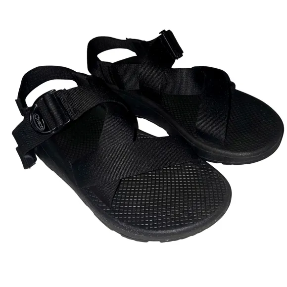 CHACO Black Mega Z Cloud Strappy Buckle Performance‎ Sport Sandal Men's Size 9
