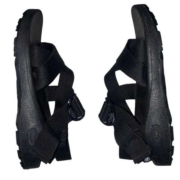 CHACO Black Mega Z Cloud Strappy Buckle Performance‎ Sport Sandal Men's Size 9