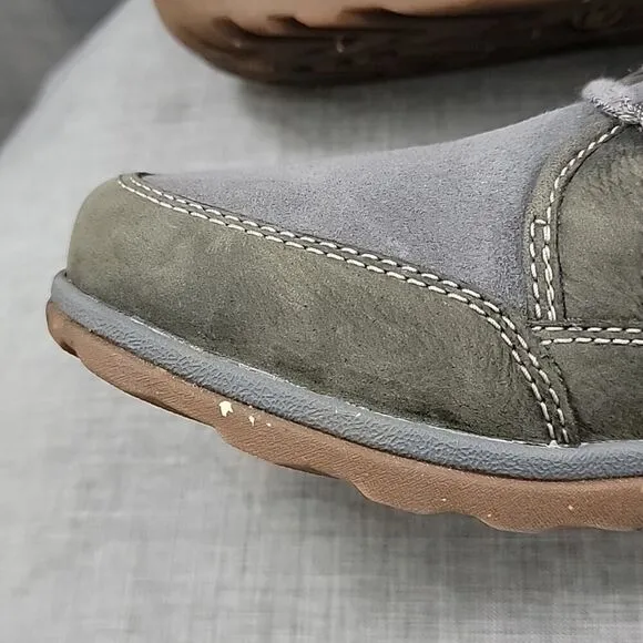Chaco Boots Womens Barbary Chukka Waterproof Gray Hiking Boot Lace Up SZ 10.5