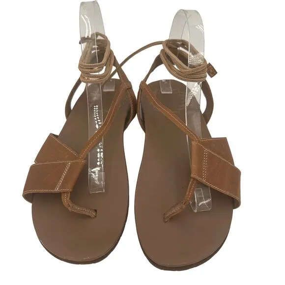 Chaco Women's Brown Leather Sage Strappy Ankle Sandals Size 8