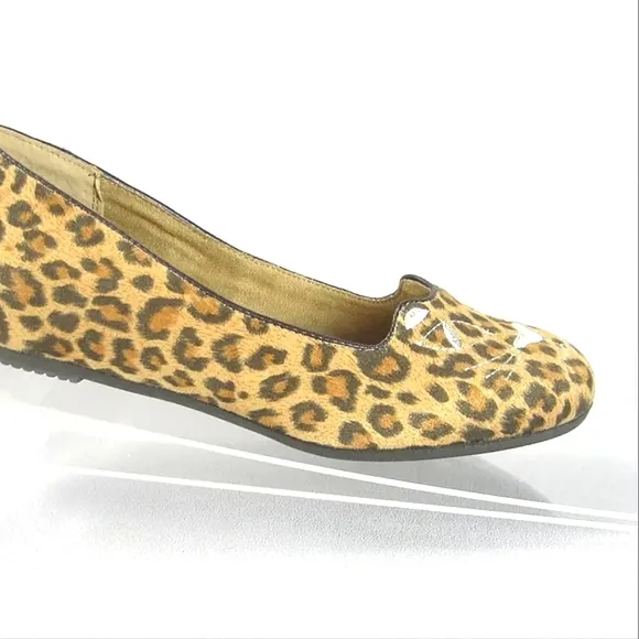 Charlotte Olympia kitty calf hair flats loafers leather Italy 🐯😻🐯♥️LOOK👀😻