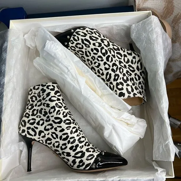 Charlotte Olympia Myrtle animal print booties