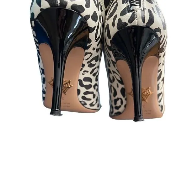 Charlotte Olympia Myrtle animal print booties