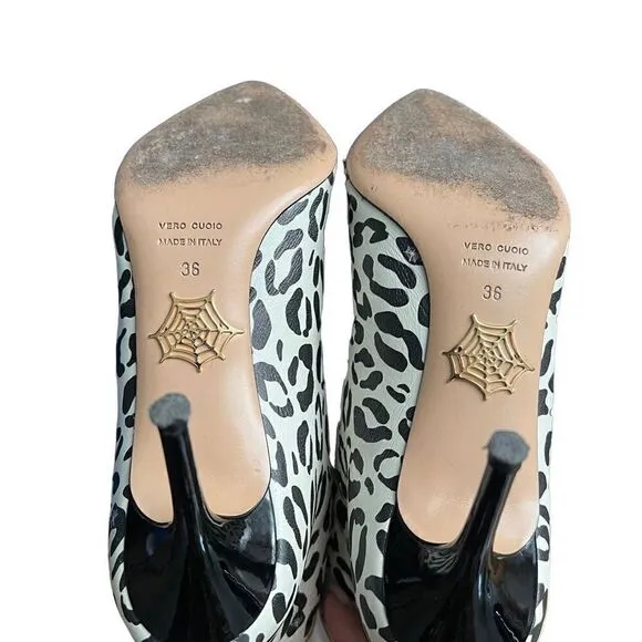 Charlotte Olympia Myrtle animal print booties
