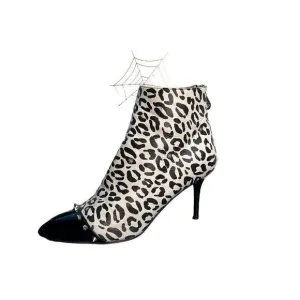 Charlotte Olympia Myrtle animal print booties