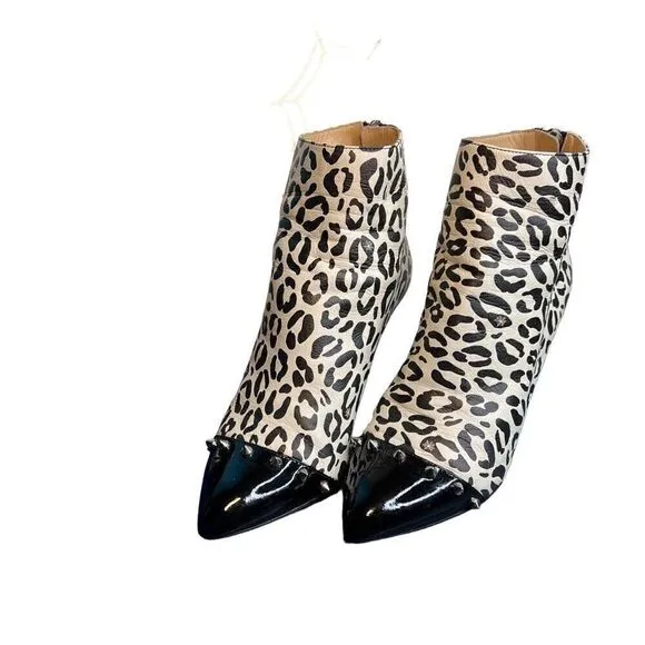 Charlotte Olympia Myrtle animal print booties