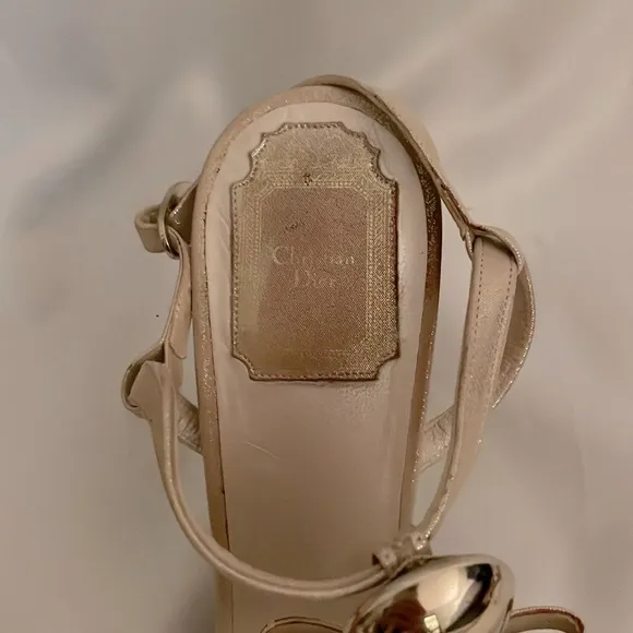 Christian Dior T-Strap Sandals 40