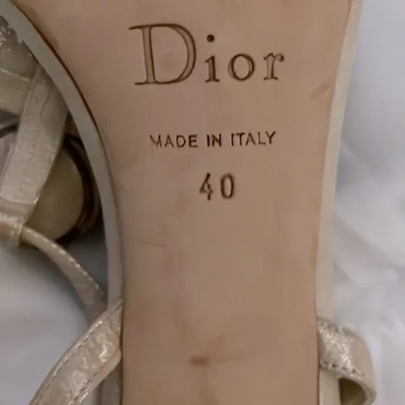 Christian Dior T-Strap Sandals 40