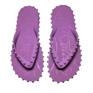 Christian Louboutin Super Loubi Flip Spikes Peony Studded Flat Thong Sandals 39