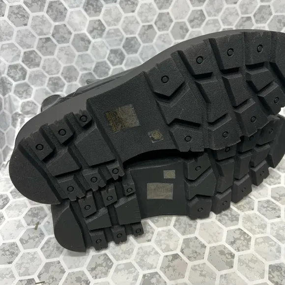 Chunky black boots croc size 10