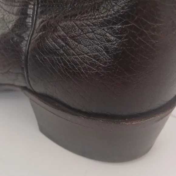 Classic Black Leather Cowboy Boots