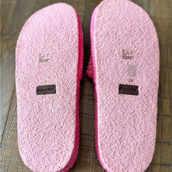 Coach flower Pink Averie Crochet Sandals