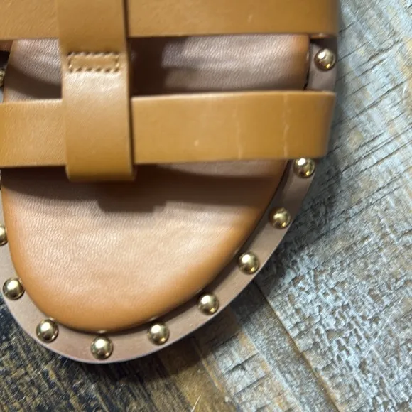 Coach Giselle studded Gladiator Sandals with Matte Leather Finish