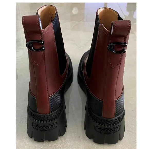 COACH Jayla Leather Ankle Bootie in Walnut Brown NEW IN BOX! 7 Boot Boots