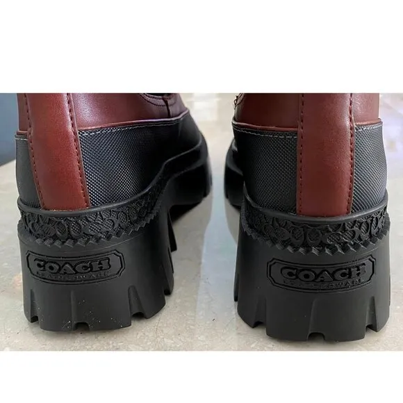 COACH Jayla Leather Ankle Bootie in Walnut Brown NEW IN BOX! 7 Boot Boots