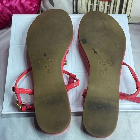 COACH Leather sandals, size 8.5 B