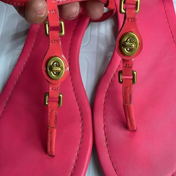 COACH Leather sandals, size 8.5 B