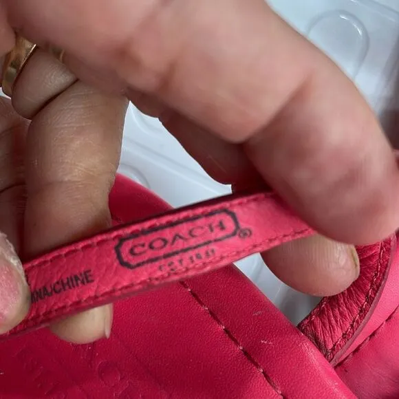 COACH Leather sandals, size 8.5 B