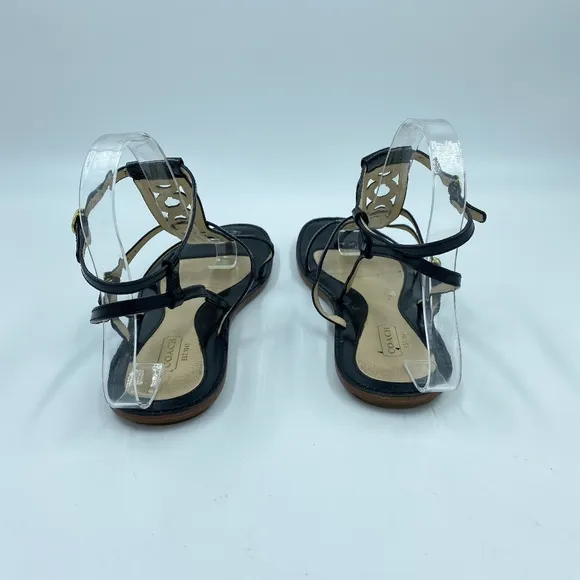 COACH Patent Leather Geralynn Gladiator Sandals Sz 8