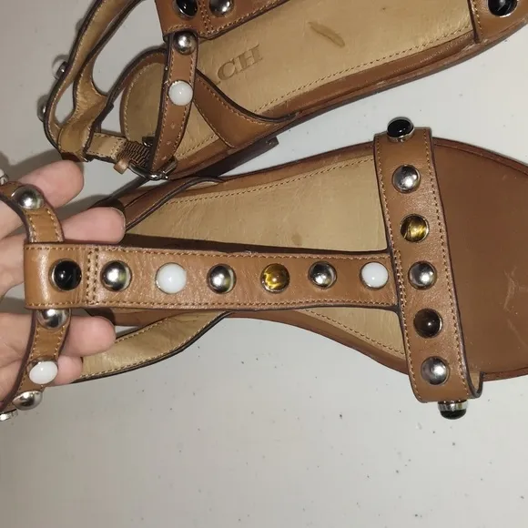 Coach women gem/ studded Sandals. Size 6.5