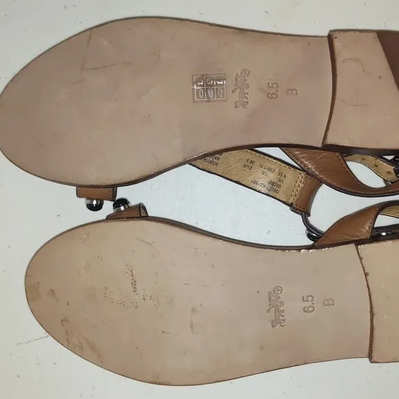 Coach women gem/ studded Sandals. Size 6.5