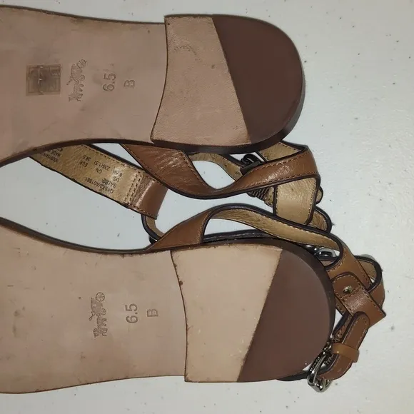 Coach women gem/ studded Sandals. Size 6.5