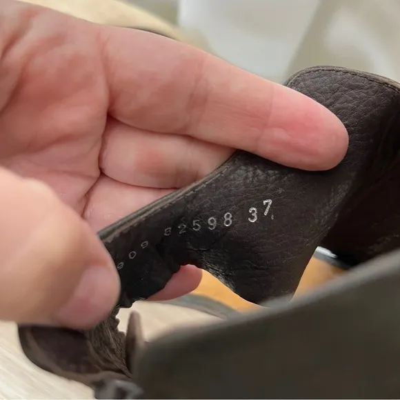 Coclico brown leather wedge sandals